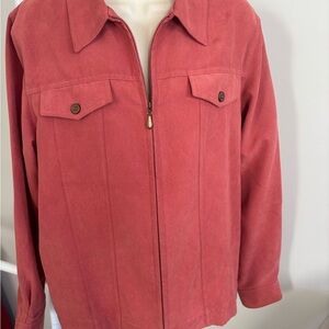 Alfred Dunner Women's Coral Suede Jacket